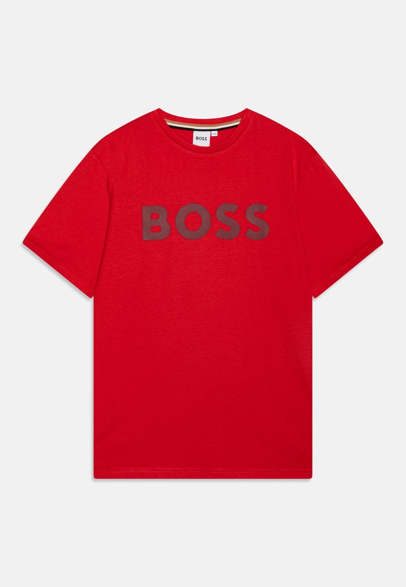 BOSS Kidswear SHORT SLEEVES - Camiseta estampada - red