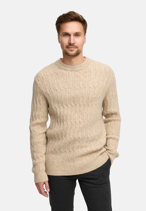 CREW NECK - Maglione - beige mix