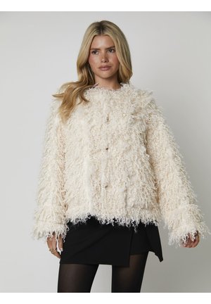 REVERSABLE MONGOLIAN FLUFFY - Overgangsjakke - cream