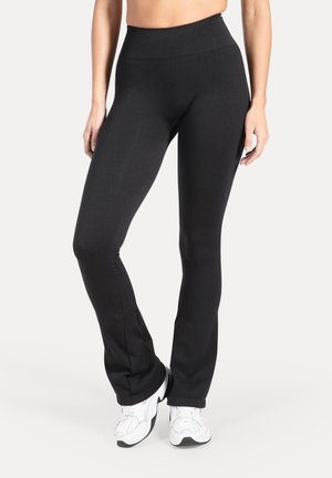 FLARED SCRUNCH AYLIN - Leggings - schwarz