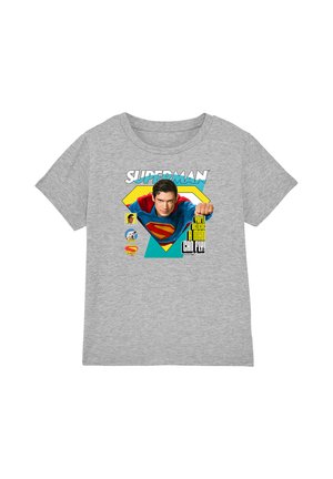 Cotton Soul, SUPERMAN 2025 COMIC FLIGHT UNISEX - T-Shirt print - mottled light grey