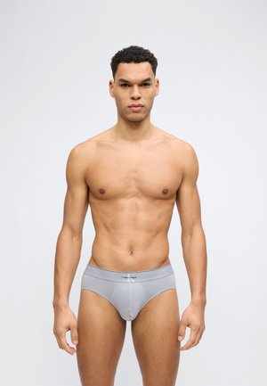 HIP BRIEF 3 PACK - Nohavičky/Slipy - black/misty grey/white