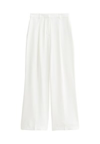 STRAIGHT LEG TAILORED  - Pantalon classique - white