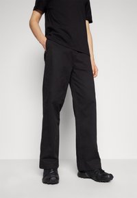 Calvin Klein MODERN RELAXED WIDE - Broek - black