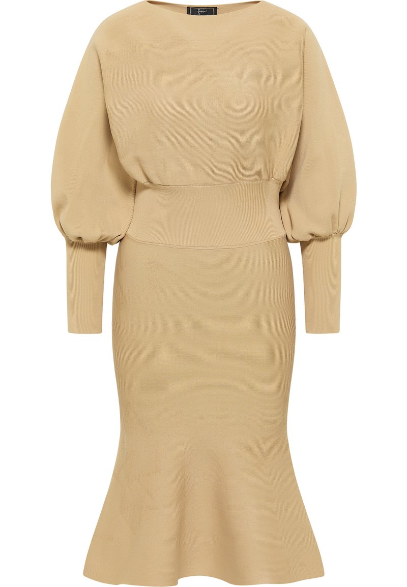 faina Gebreide jurk camel faina Gebreide jurk camel