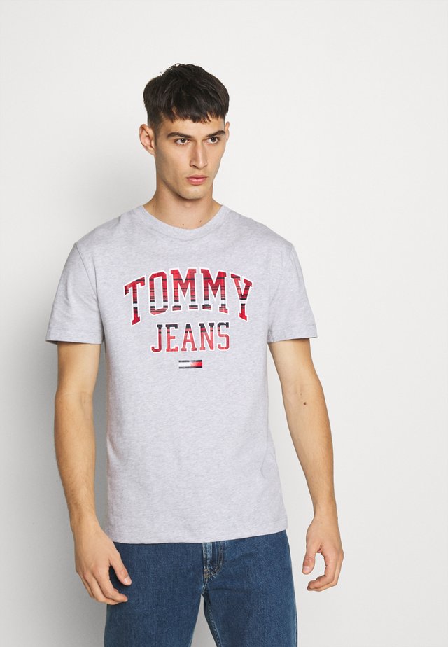 PLAID COLLEGIATE  - T-shirt imprimé - silver grey0001D009U5B