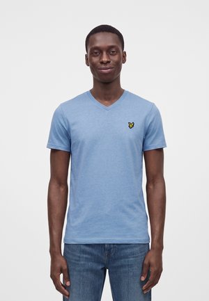 Lyle & Scott, V NECK - T-shirt basic - power blue