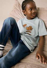 Next SHORT SLEEVE GRAPHIC  REGULAR FIT - T-shirts print - blue snail
