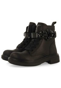 Gioseppo MILITAR DE QUITA Y ITTER  - Botines con cordones - black