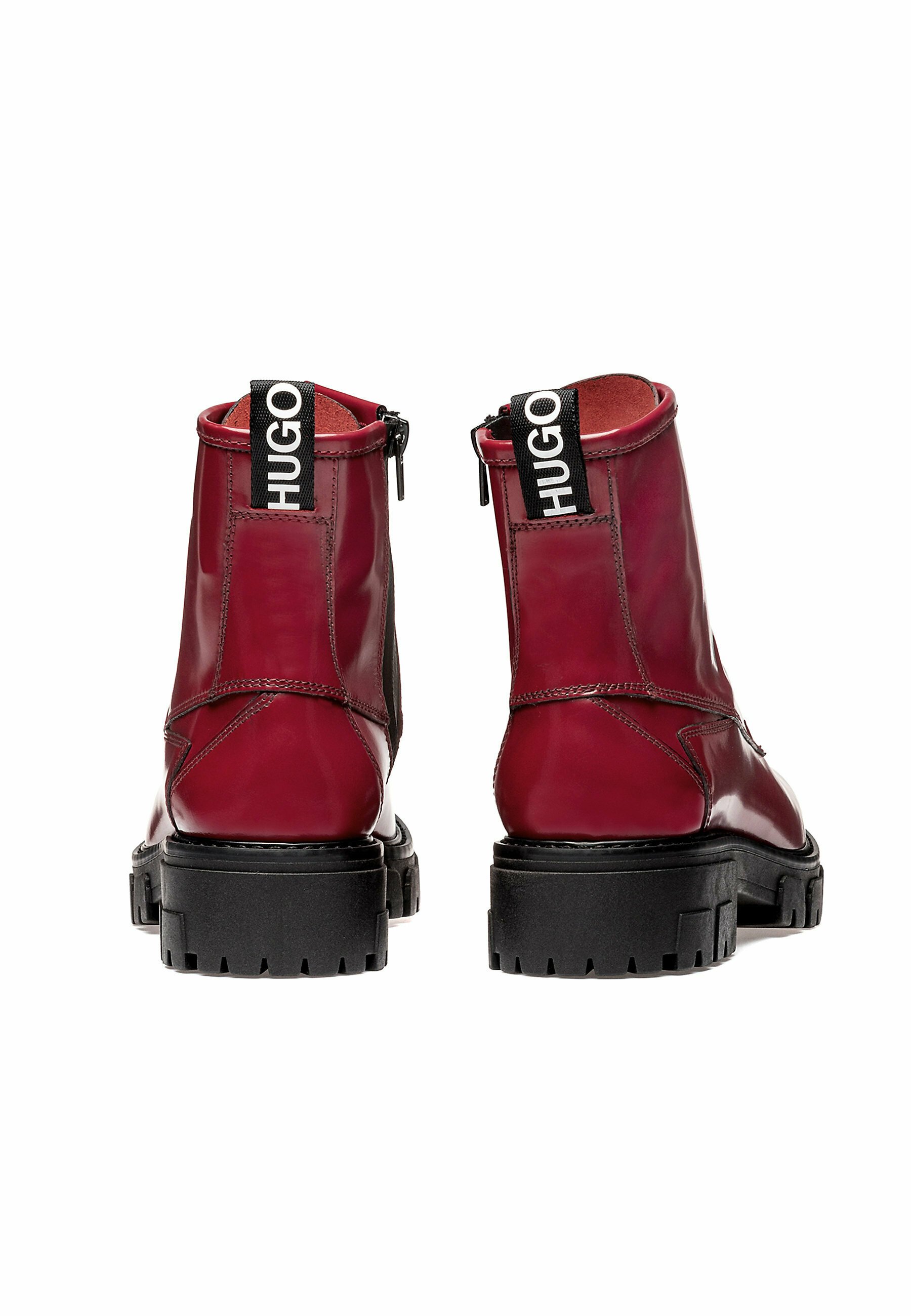 hugo deep red boots