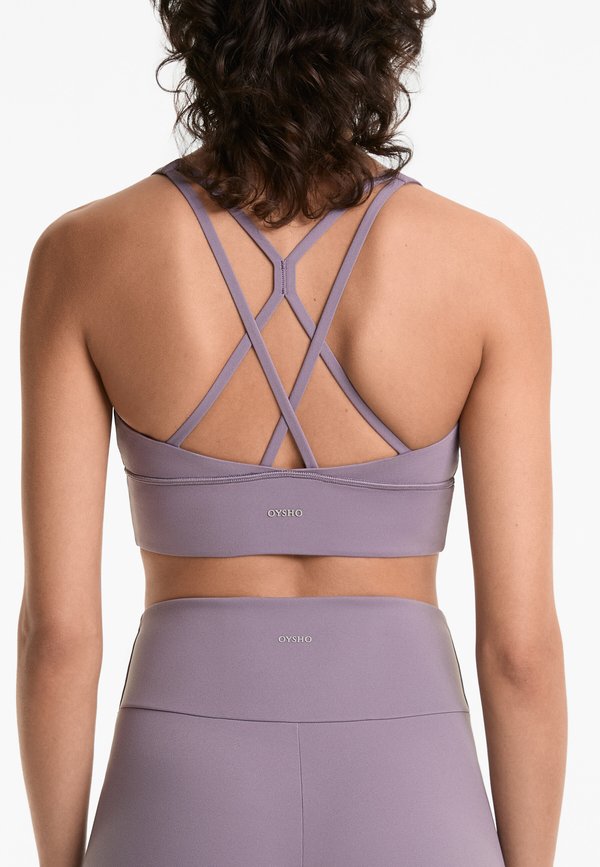 MEDIUM-SUPPORT COMFORTLUX WITH CUPS - Sport-BH mit leichter Stützkraft - mottled purple