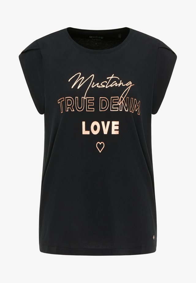 Print T-shirt - schwarz