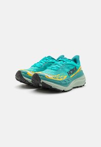 HOKA STINSON 7 - Bėgimo bateliai, skirti nelygiam paviršiui - electric aqua/oceanic