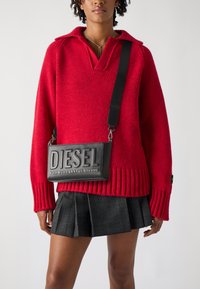 Diesel - DSL 3D CAMERA BAG X UNISEX - Cross body bag - black/silver-coloured Thumbnail Image 1