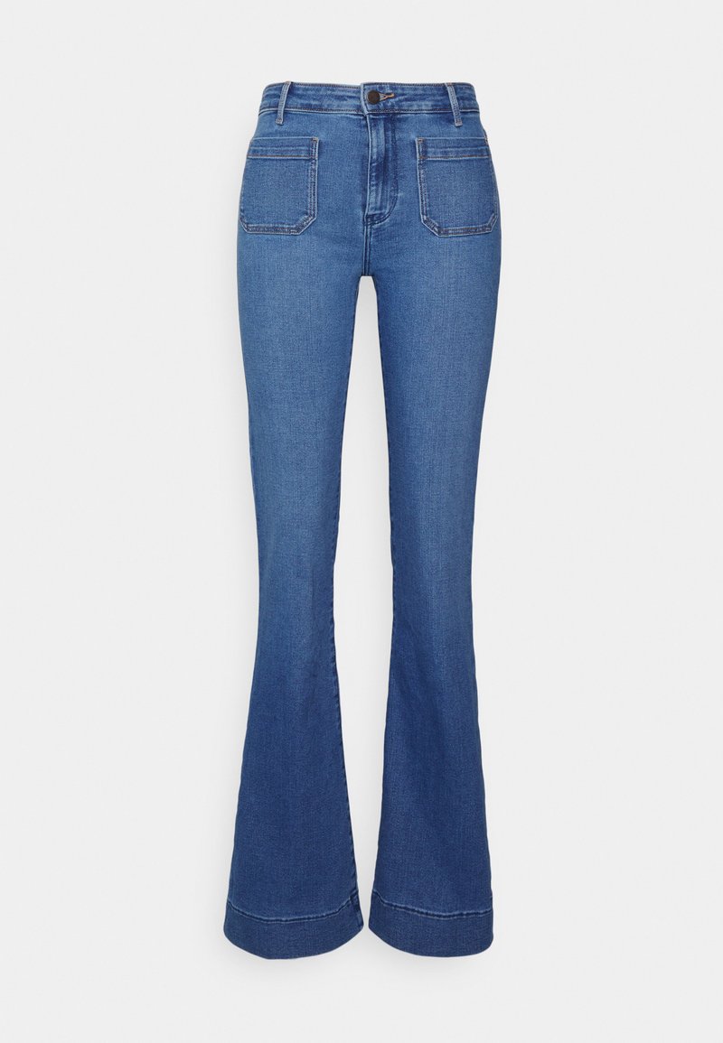 Wrangler FLARE - Calças de ganga à boca de sino - tidal wave