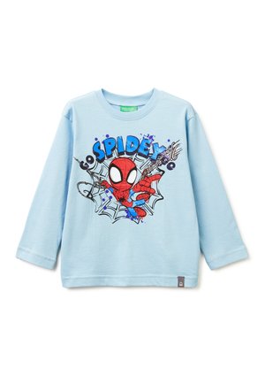 LONG SLEEVE MULTICOLOR PRINT ON FRONT AND LOGO LABEL ON LEFT HEM - Longsleeve - blue