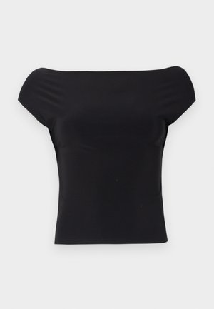 BDG Urban Outfitters CAP SLEEVE BACKLESS - T-shirts - black