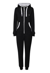 OXMO Damen Overall Jogginganzug OneSize – Mit Kapuze, Kängurutasche, Baumwollmischung