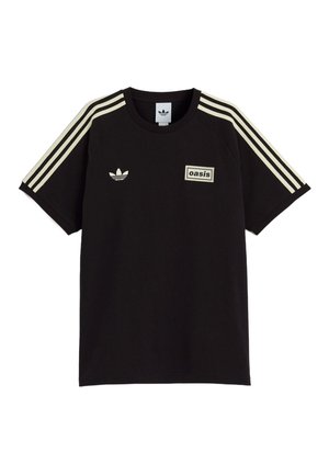 TOUR 3-STRIPES TEE - T-Shirt print - black