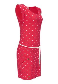 Ragwear TAG DOTS - Jerseykleid - rot metallic