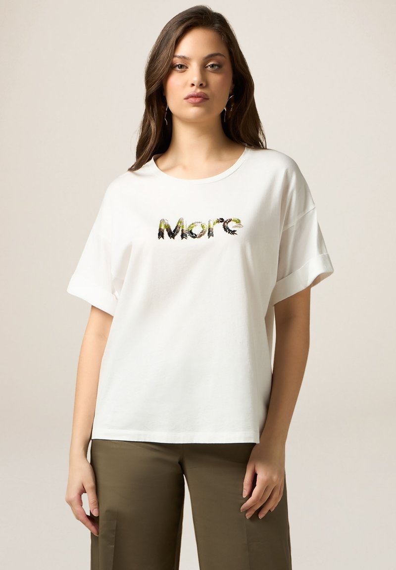 T-shirt Street One donna a righe con scritta art.323175