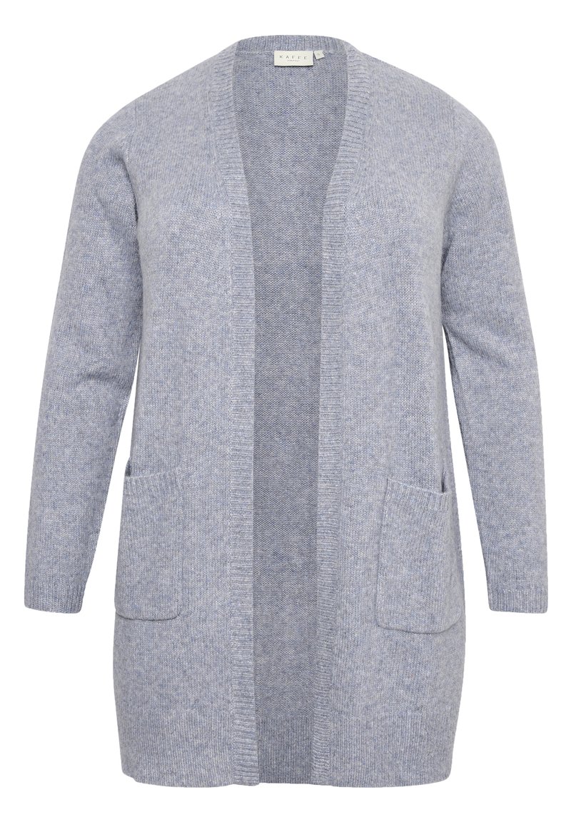 Damen Strickjacken | Kaffe Curve Strickjacke tradewinds melange/grau-meliert - RD74967 Damen Strickjacken | Kaffe Curve Strickjacke tradewinds melange/grau-meliert - RD74967