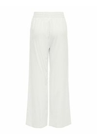 JDY MIT WEITEM BEINSCHNITT LOCKER - Pantaloni - bright white
