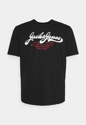 JPRMOND CREW NECK TEE - T-shirt med print - black