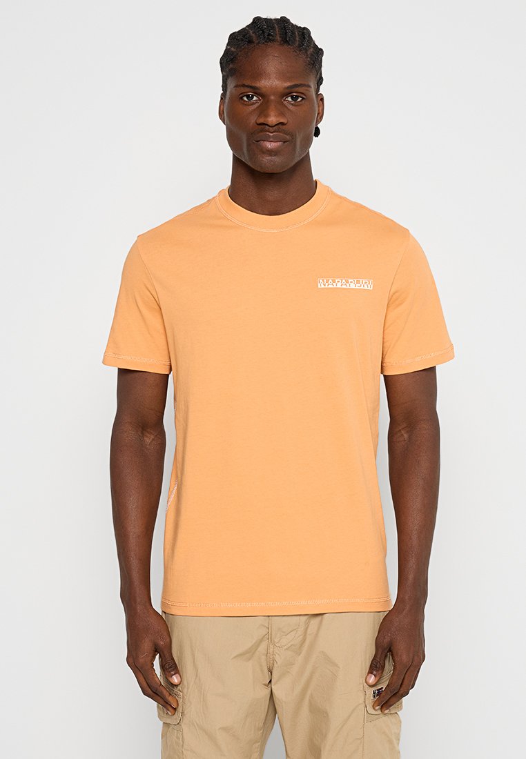 Napapijri T-shirt print oranje Napapijri T-shirt print oranje