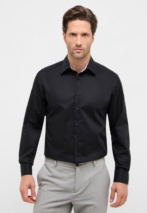 UNIFARBEN MODERN FIT - Zakelijk overhemd - schwarz