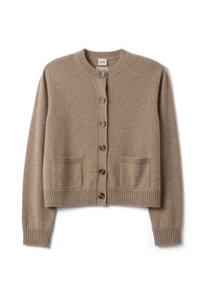 Stefanel, CARDIGAN WITH BUTTONS, REGULAR FIT. - Strickjacke - beige