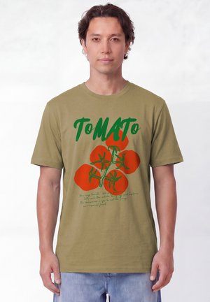 watapparel, TOMATO UNISEX - T-Shirt print - faded olive