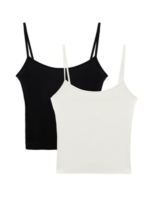 THIN TANK  2PACK - Linne - beige