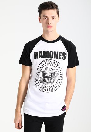 RAMONES - Printtipaita - white/black