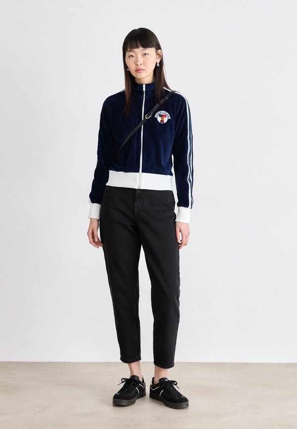 SIDE STRIP  - Zip-up sweatshirt - ocean cavern2