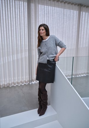 Mos Mosh, MMALMINE KNIT CARDIGAN - Cardigan - grau