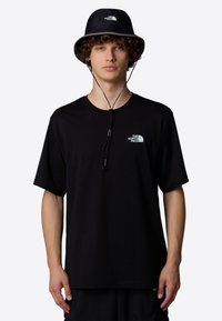 The North Face RELAXED MOUNTAIN SKETCH - T-shirt med print - tnf black