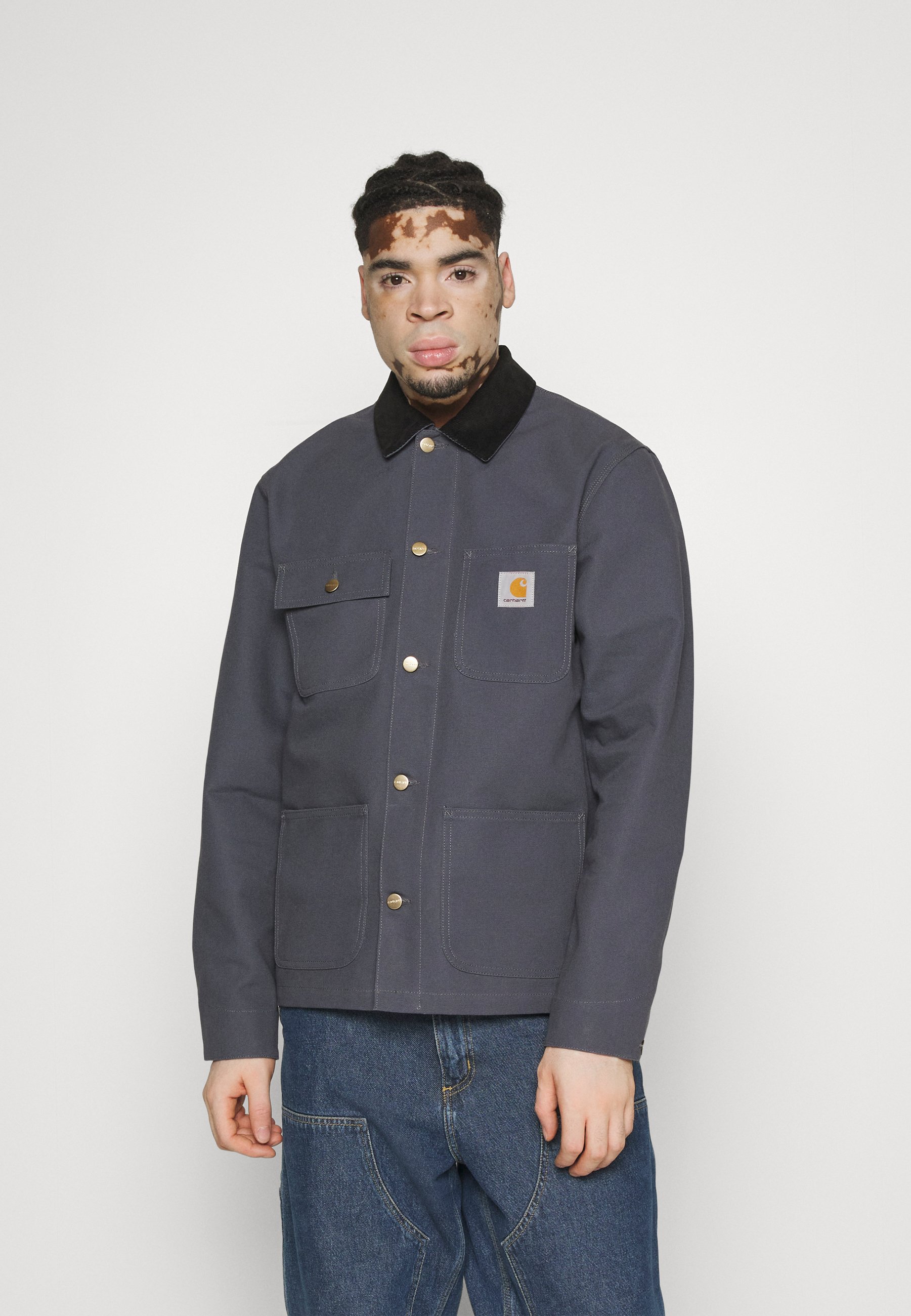 Carhartt WIP MICHIGAN COAT - Denim jacket - zeus/black/dark
