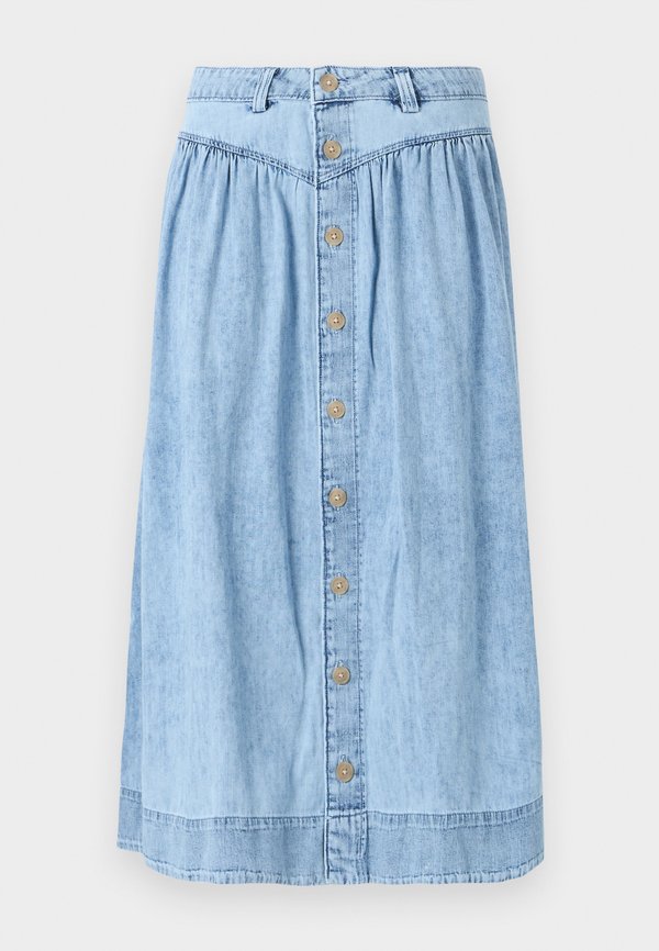 WESTERN MAXI SKIRT - Denim skirt - light wash4