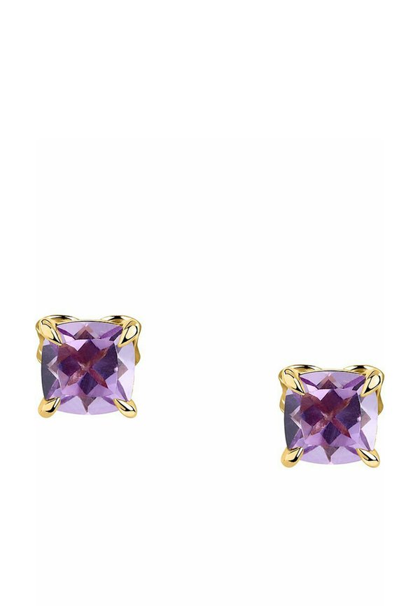 Ohrringe - gelbgold lila