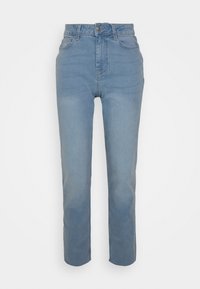 PCLUNA - Calças de ganga de perna direita - light blue denim