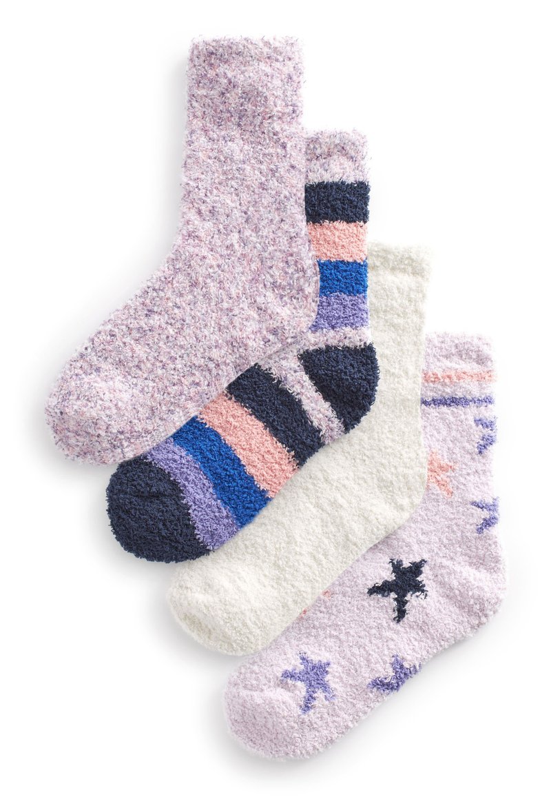 Next COSY 4 PACK - Čarape - navy blue purple star