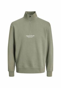 JORVESTERBRO QUARTER ZIP - Sweatshirt - silver sage