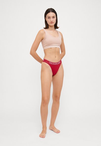 Polo Ralph Lauren MID RISE THONG - Stringi - classic red