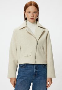 Koton Imitatieleren jas - beige
