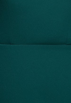 Goddiva, PLUNGING NECK PLEATED SLEEVE SCUBA MINI DRESS - Cocktailjurk - emerald
