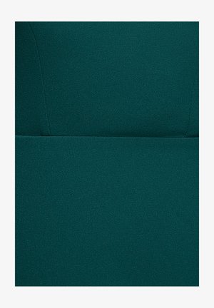 Goddiva, PLUNGING NECK PLEATED SLEEVE SCUBA MINI DRESS - Cocktailjurk - emerald