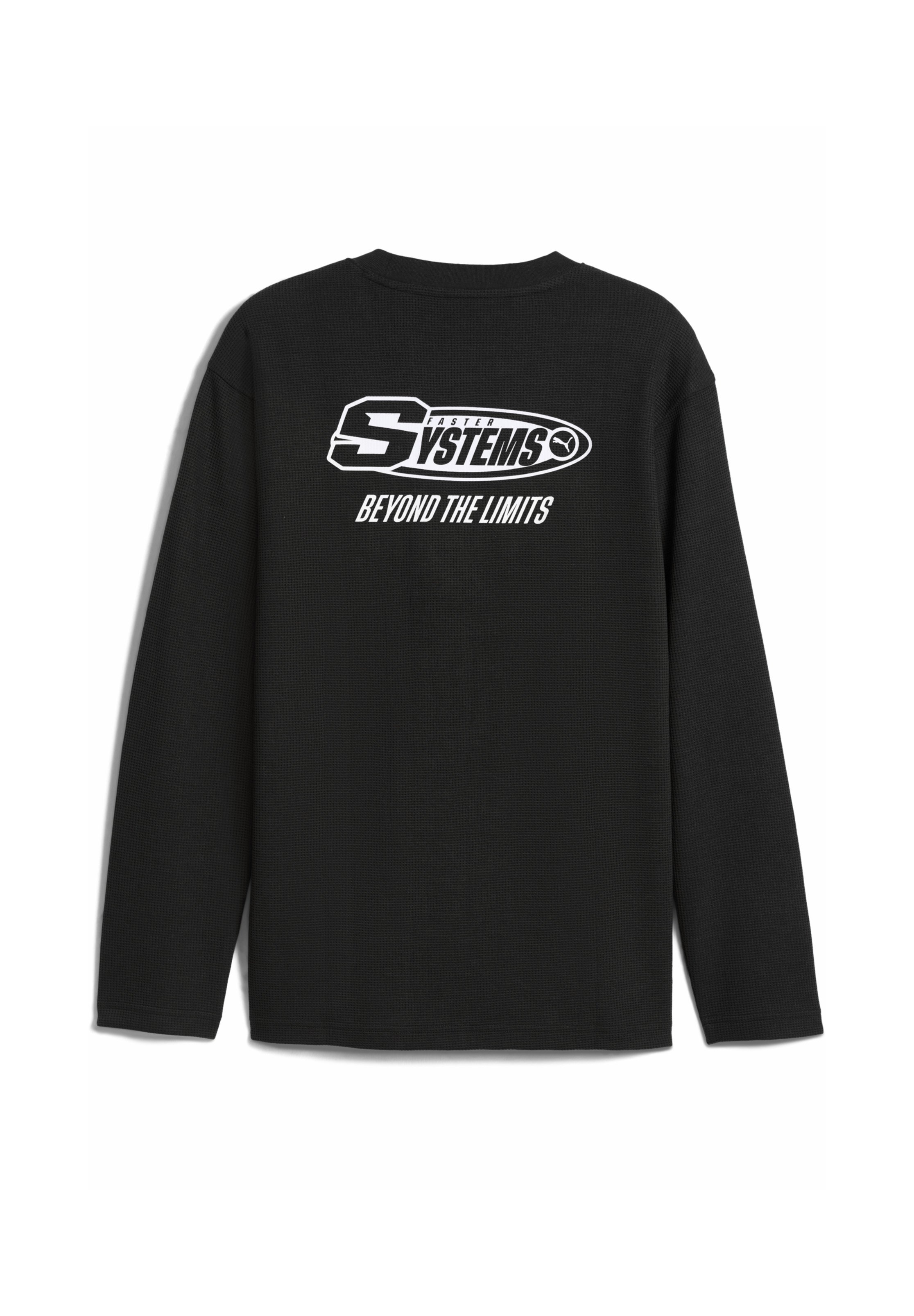 Puma FUTURE ARCHIVE WAFFLE TEE - Long sleeved top - black