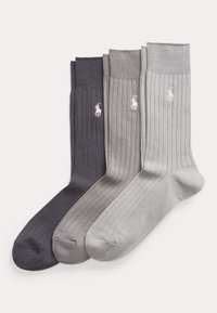 RIB KNIT TROUSER SOCK 3 PACK - Κάλτσες - grey