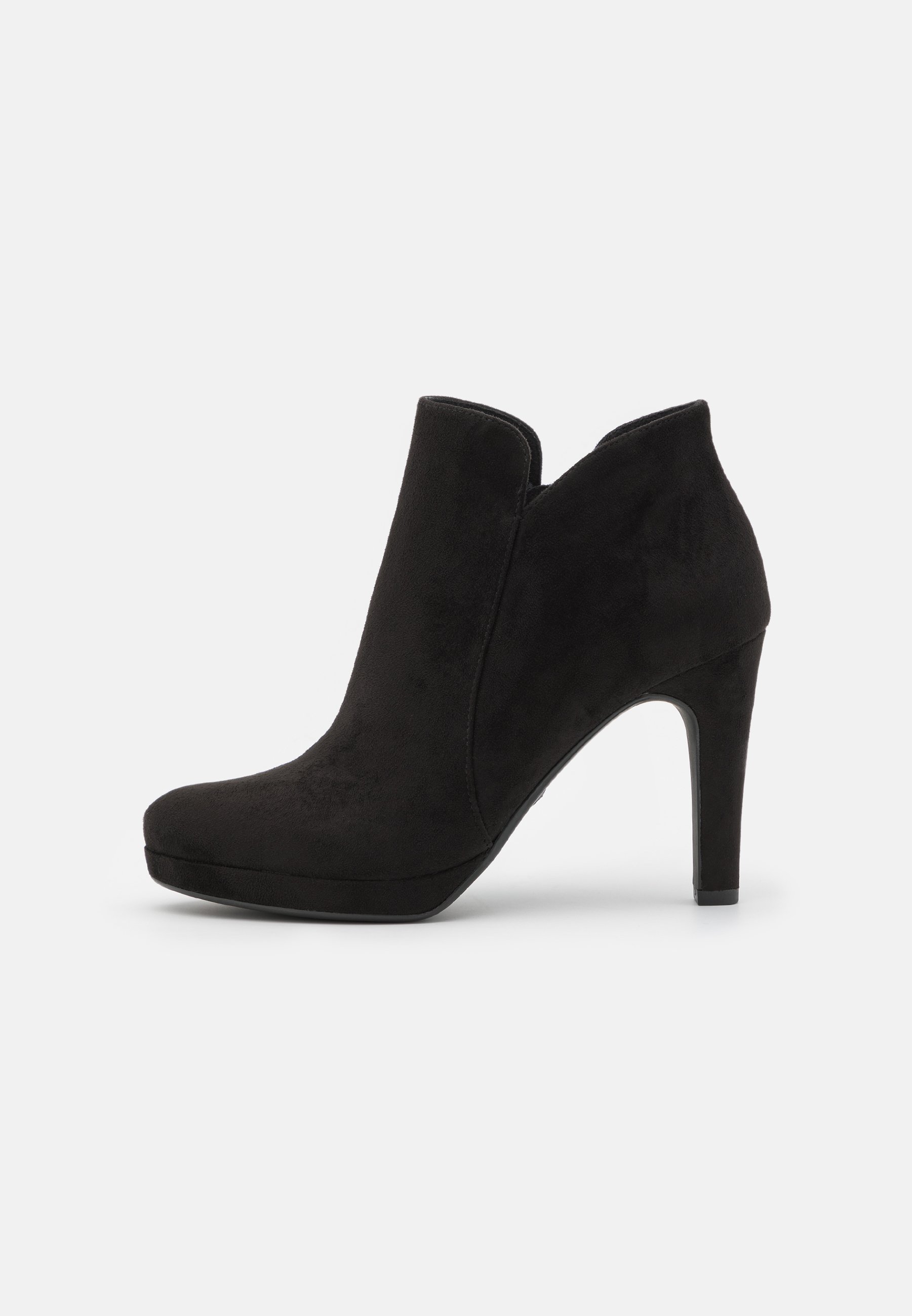 Tamaris Enkellaarsjes met plateauzool - black/zwart - Zalando.nl